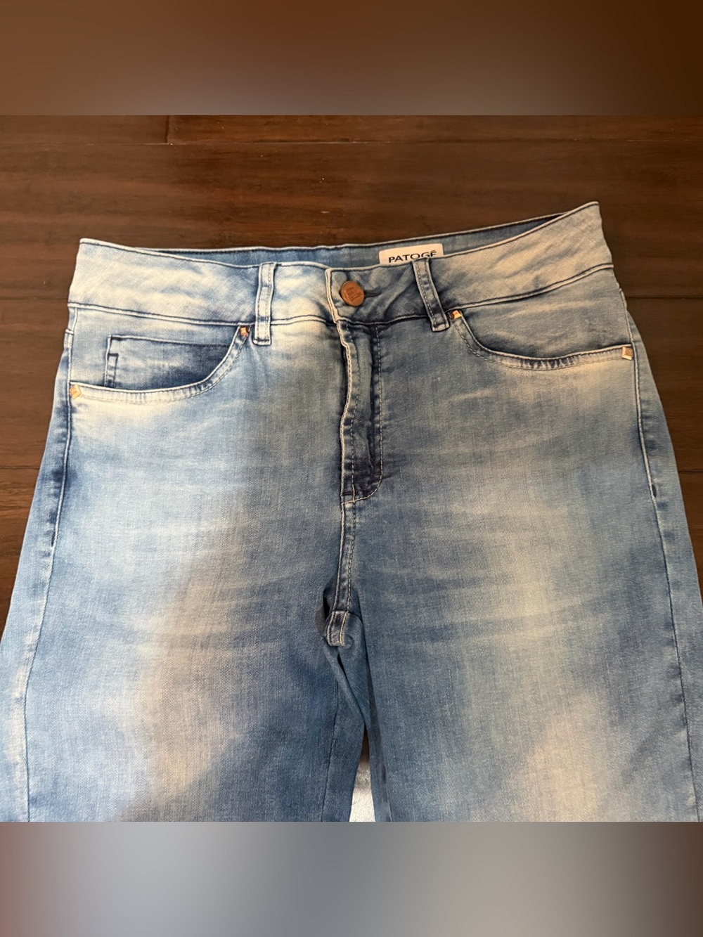 Patogê Brazilian Flare Jeans Light Wash Denim 44 - Picture 3 of 10
